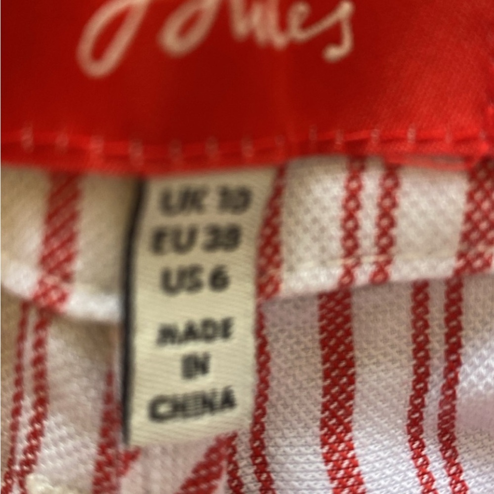 Joules Pink Striped Women's Pants - Picture 8 of 10